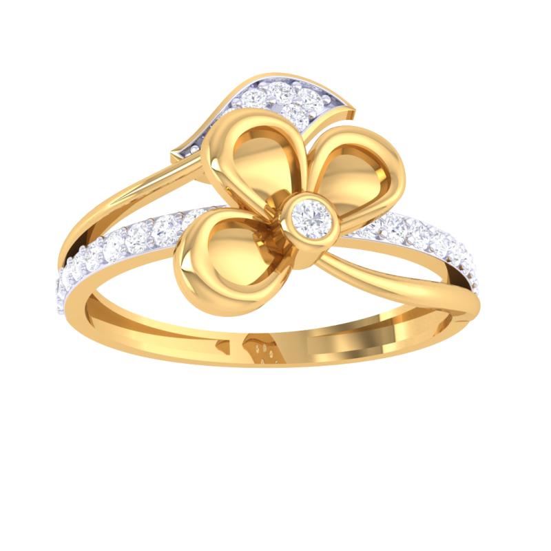 Printable 3D jewelry model of Lady diamond ring 3D मॉडल .c4d .max .obj .3ds .fbx .stl .blend 