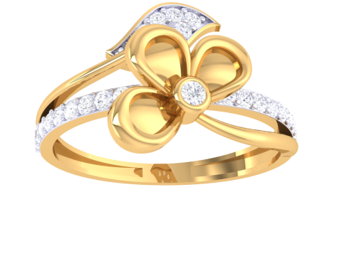 Printable 3D jewelry model of Lady diamond ring 3D 모델