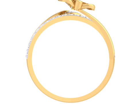 Printable 3D jewelry model of Lady diamond ring 3D मॉडल