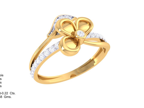 Printable 3D jewelry model of Lady diamond ring 3D मॉडल