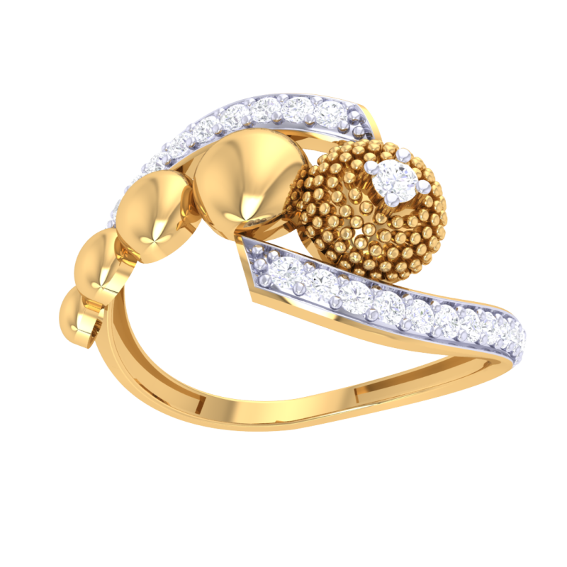 Printable 3D jewelry model of Lady diamond ring Modello 3D .c4d .max .obj .3ds .fbx .stl .blend