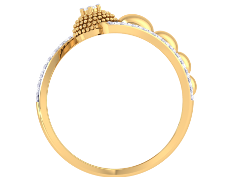 Printable 3D jewelry model of Lady diamond ring Modello 3D