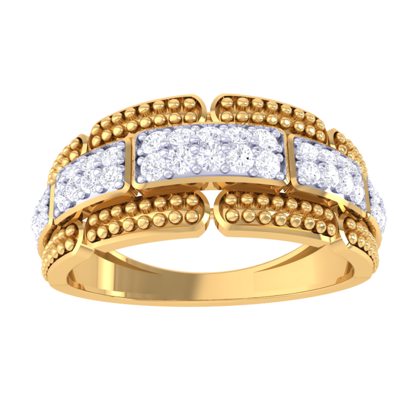 Printable 3D jewelry model of Lady diamond ring 3D Model .c4d .max .obj .3ds .fbx .stl .blend 