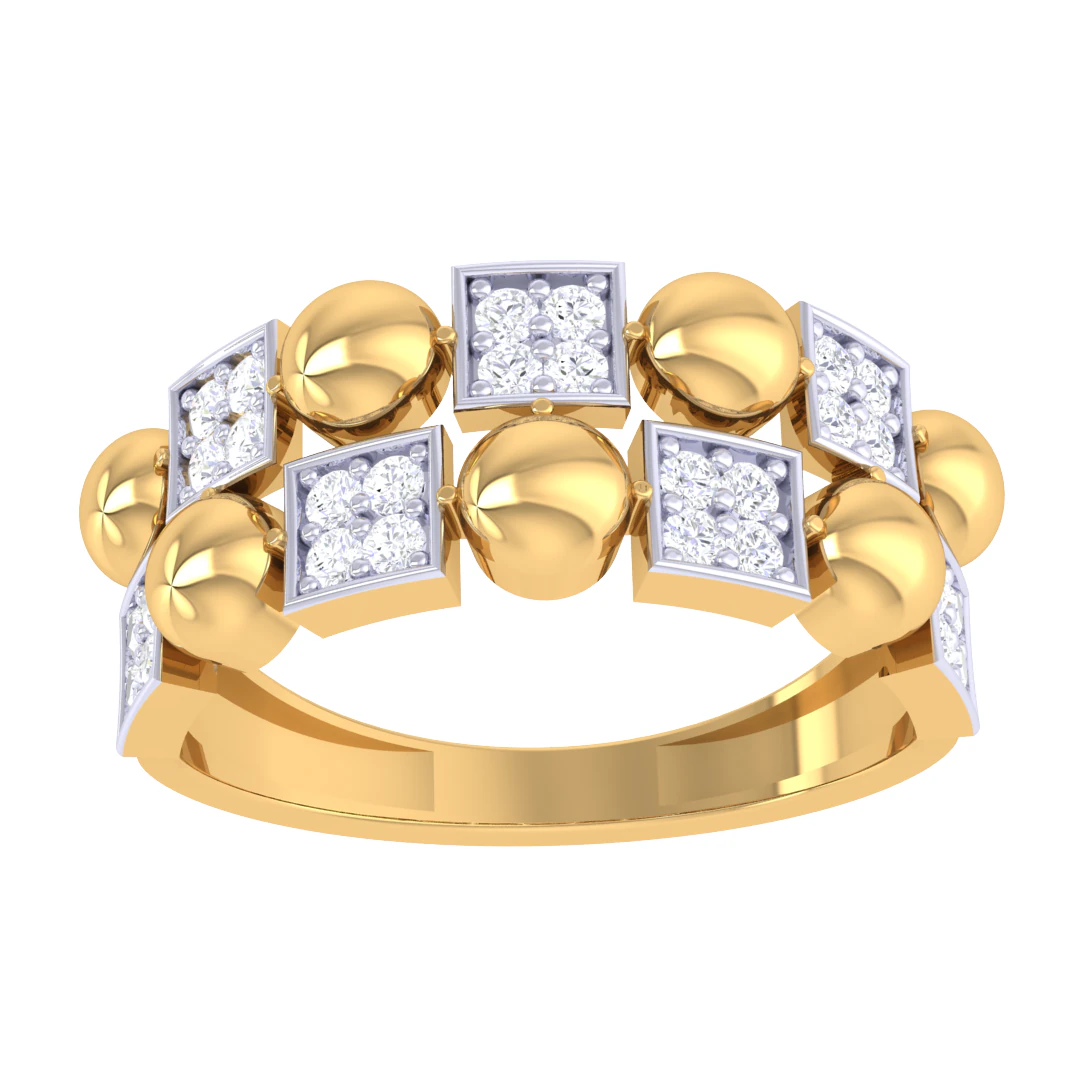 Printable 3D jewelry model of Lady diamond ring 3D Model .c4d .max .obj .3ds .fbx .stl .blend 