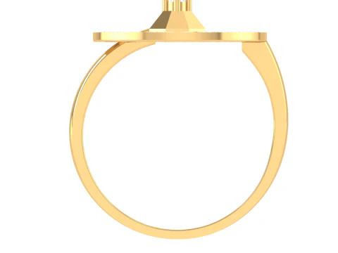 Printable 3D jewelry model of Lady diamond ring 3D Model