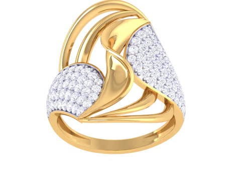 Mod&egrave;le de bijoux 3D imprimable de la bague en diamant Lady Modèle 3D