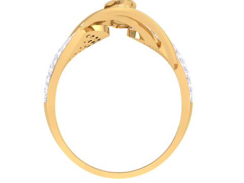 Printable 3D jewelry model of Lady diamond ring Modèle 3D