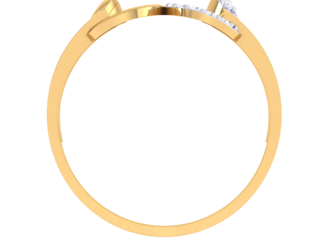 Printable 3D jewelry model of Lady diamond ring Modèle 3D
