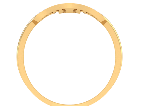 Printable 3D jewelry model of Lady diamond ring Modelo 3D