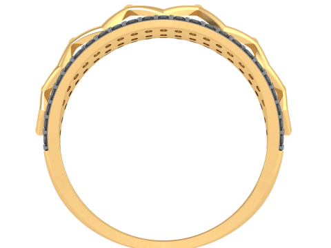 Printable 3D jewelry model of Lady diamond ring Modello 3D