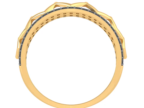 Printable 3D jewelry model of Lady diamond ring 3D Model