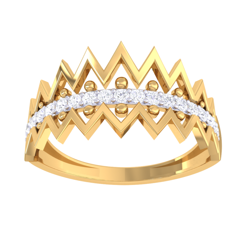 Printable 3D jewelry model of Lady diamond ring Modelo 3D .c4d .max .obj .3ds .fbx .stl .blend 