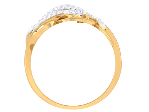 Printable 3D jewelry model of Lady diamond ring 3D Модель