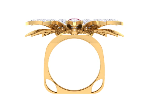 Printable 3D jewelry model of Lady diamond ring 3D Model