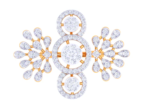 Printable 3D jewelry model of Lady diamond ring 3D Model