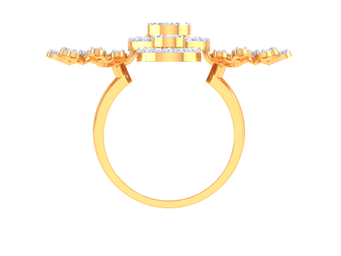 Printable 3D jewelry model of Lady diamond ring Model 3D