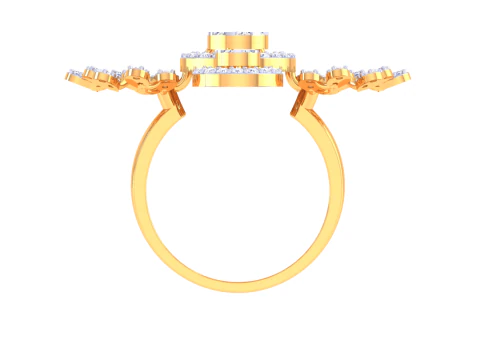 Printable 3D jewelry model of Lady diamond ring 3D Model
