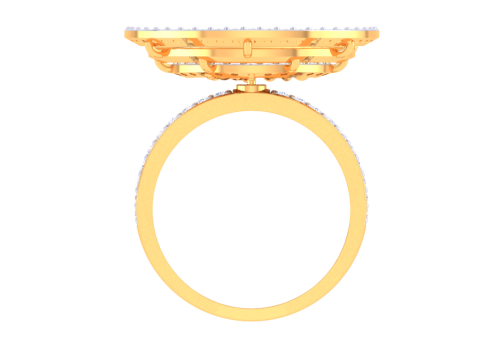 Printable 3D jewelry model of Lady diamond ring 3D Model