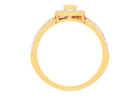 Printable 3D jewelry model of Lady diamond ring 3D Modell