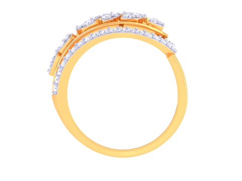 Printable 3D jewelry model of Lady diamond ring Modello 3D