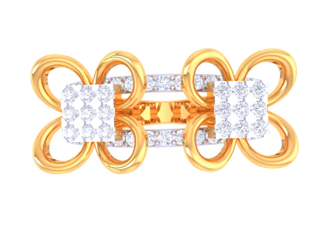 Printable 3D jewelry model of Lady diamond ring 3D Model