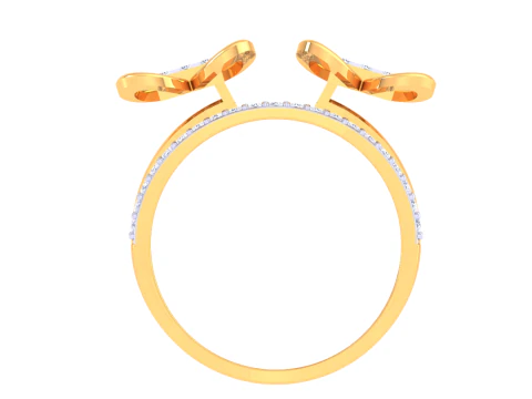 Printable 3D jewelry model of Lady diamond ring 3D Model