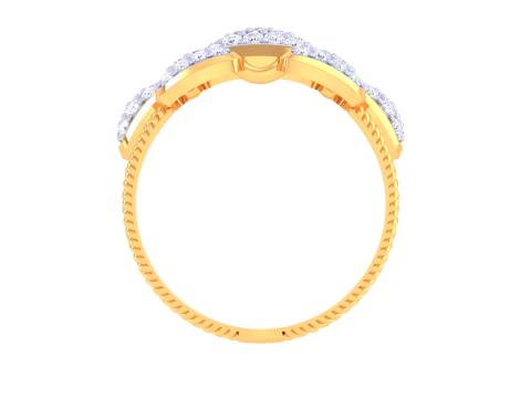 Printable 3D jewelry model of Lady diamond ring 3D Model