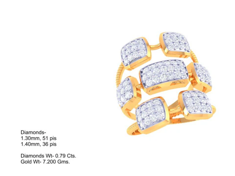 Printable 3D jewelry model of Lady diamond ring 3D Model