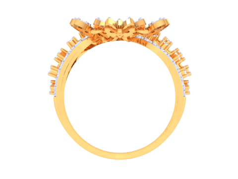 Printable 3D jewelry model of Lady diamond ring 3D Модель