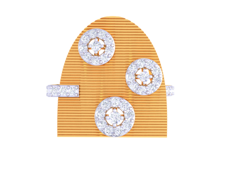 Printable 3D jewelry model of Lady diamond ring 3Dモデル