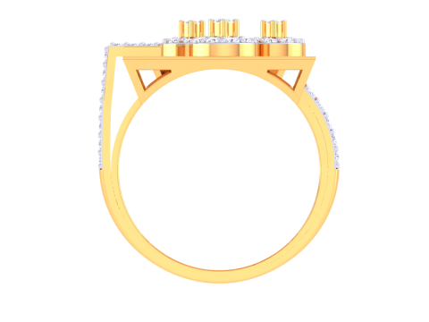 Printable 3D jewelry model of Lady diamond ring 3Dモデル