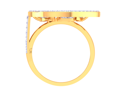 Printable 3D jewelry model of Lady diamond ring 3D Model