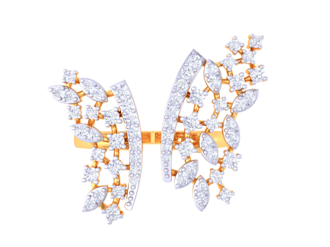 Printable 3D jewelry model of Lady diamond ring Modèle 3D