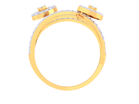 Printable 3D jewelry model of Lady diamond ring Modelo 3D