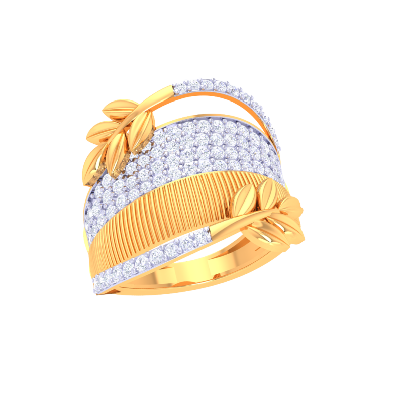 Printable 3D jewelry model of Lady diamond ring Model 3D .c4d .max .obj .3ds .fbx .stl .blend