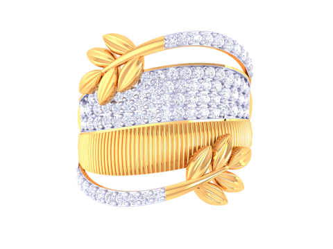 Printable 3D jewelry model of Lady diamond ring Model 3D