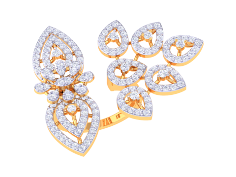 Printable 3D jewelry model of Lady diamond ring 3D Model