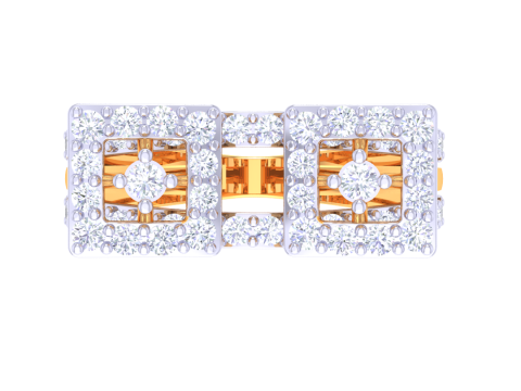 Printable 3D jewelry model of Lady diamond ring Modelo 3D