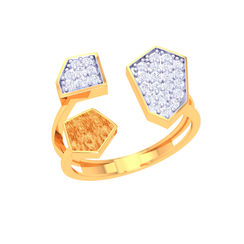 Printable 3D jewelry model of Lady diamond ring Modelo 3D .c4d .max .obj .3ds .fbx .stl .blend