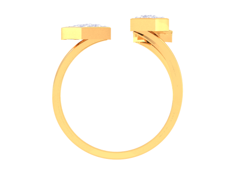 Printable 3D jewelry model of Lady diamond ring Modelo 3D