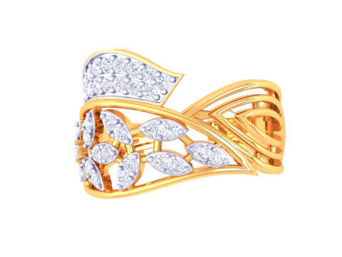 Printable 3D jewelry model of Lady diamond ring 3D Model