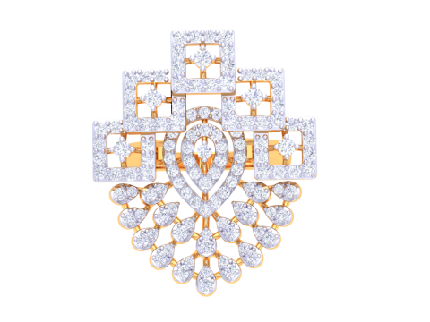 Printable 3D jewelry model of Lady diamond ring Model 3D