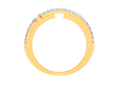 Printable 3D jewelry model of Lady diamond ring 3D Model