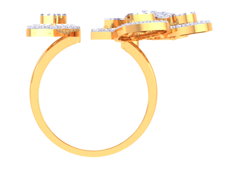 Printable 3D jewelry model of Lady diamond ring Model 3D