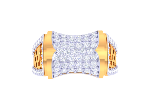 Printable 3D jewelry model of Lady diamond ring Modelo 3D