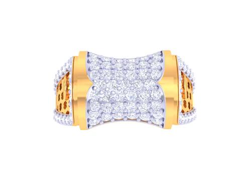 Printable 3D jewelry model of Lady diamond ring 3D Model