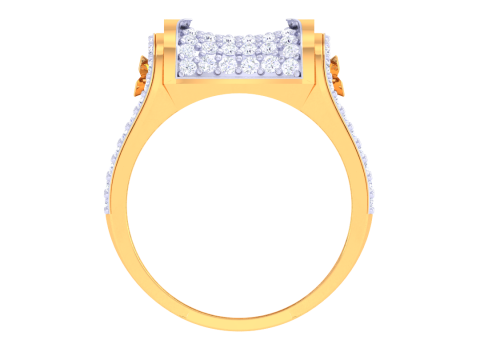 Printable 3D jewelry model of Lady diamond ring Modelo 3D
