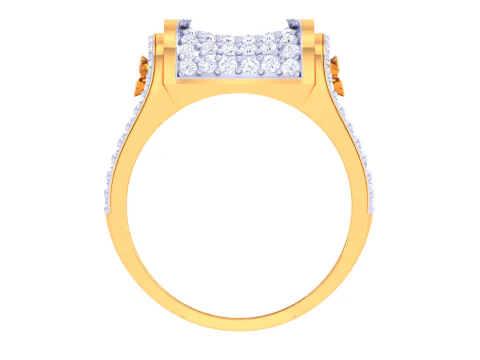 Printable 3D jewelry model of Lady diamond ring 3D Model