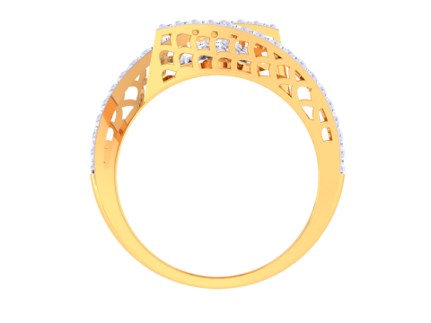 Printable 3D jewelry model of Lady diamond ring 3D Modell