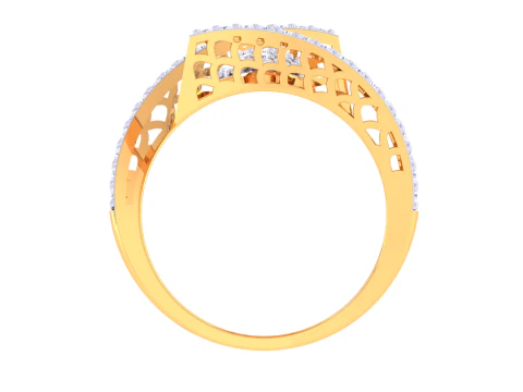 Printable 3D jewelry model of Lady diamond ring 3D Model